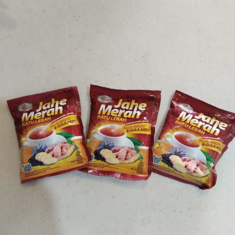

jahe merah ratu lebah per sachet