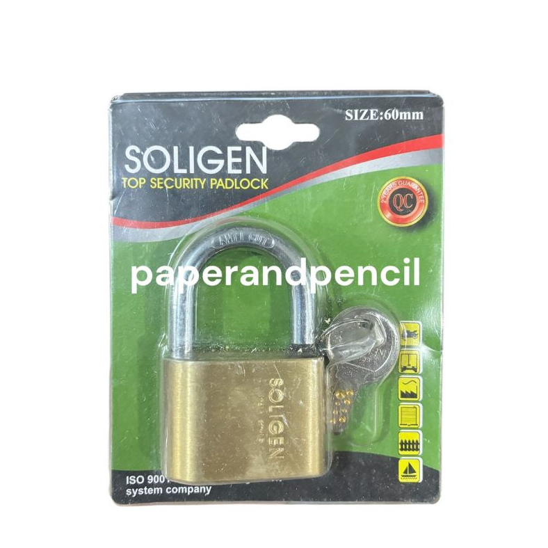 Gembok PER Komputer SOLIGEN 60 PENDEK ORIGINAL