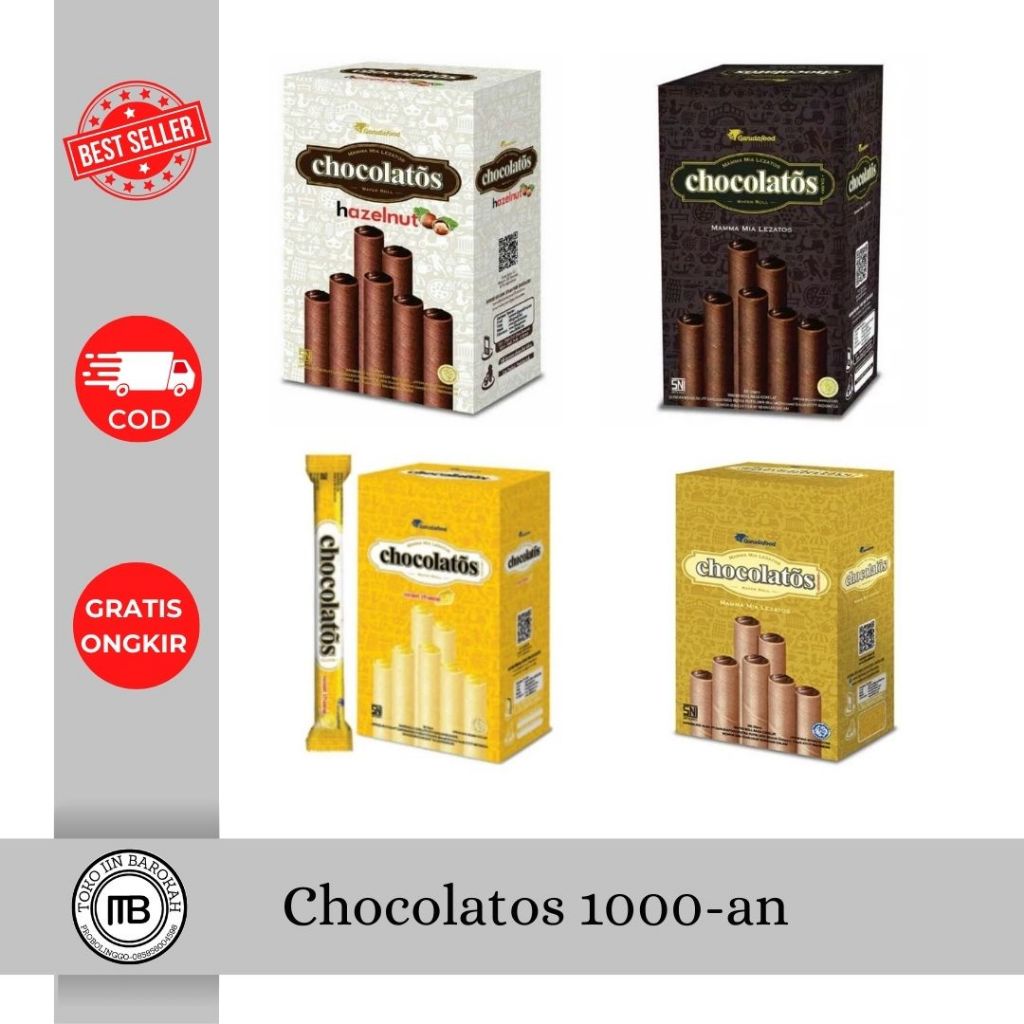 

Chocolatos Wafer Roll Long - Netto 20 Pcs x 16 gr