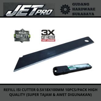 

JETPRO Isi Refill Pisau Cutter 10Pcs/Pack 18x100mm