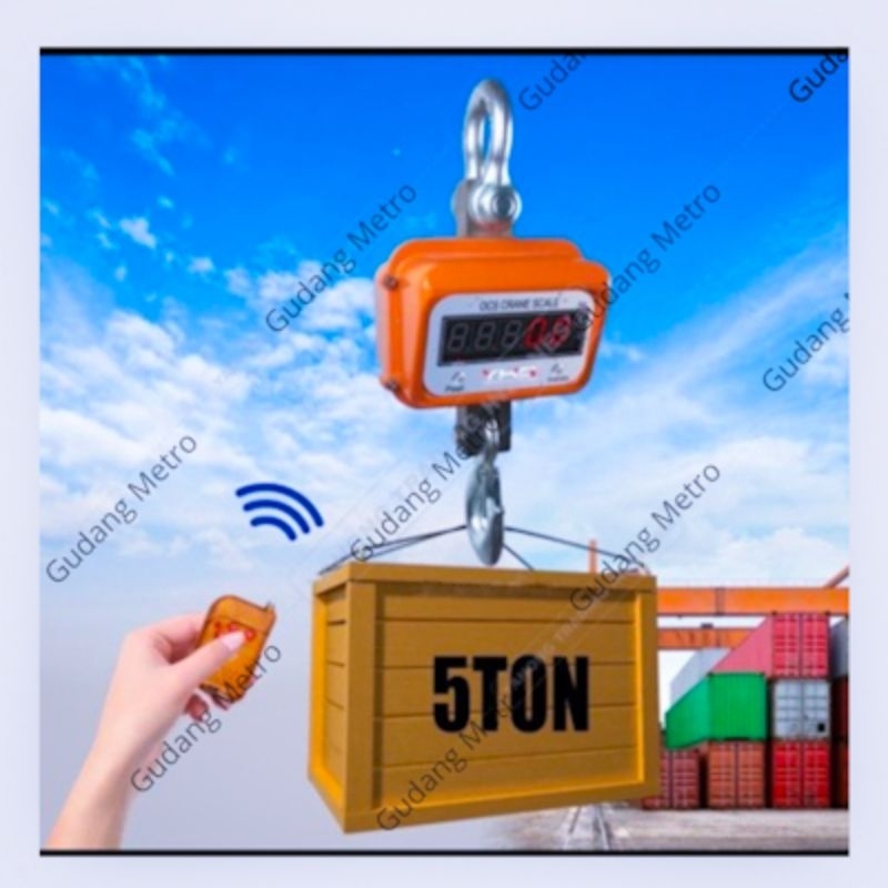 Timbangan Digital/ GANTUNG/ 5 TON