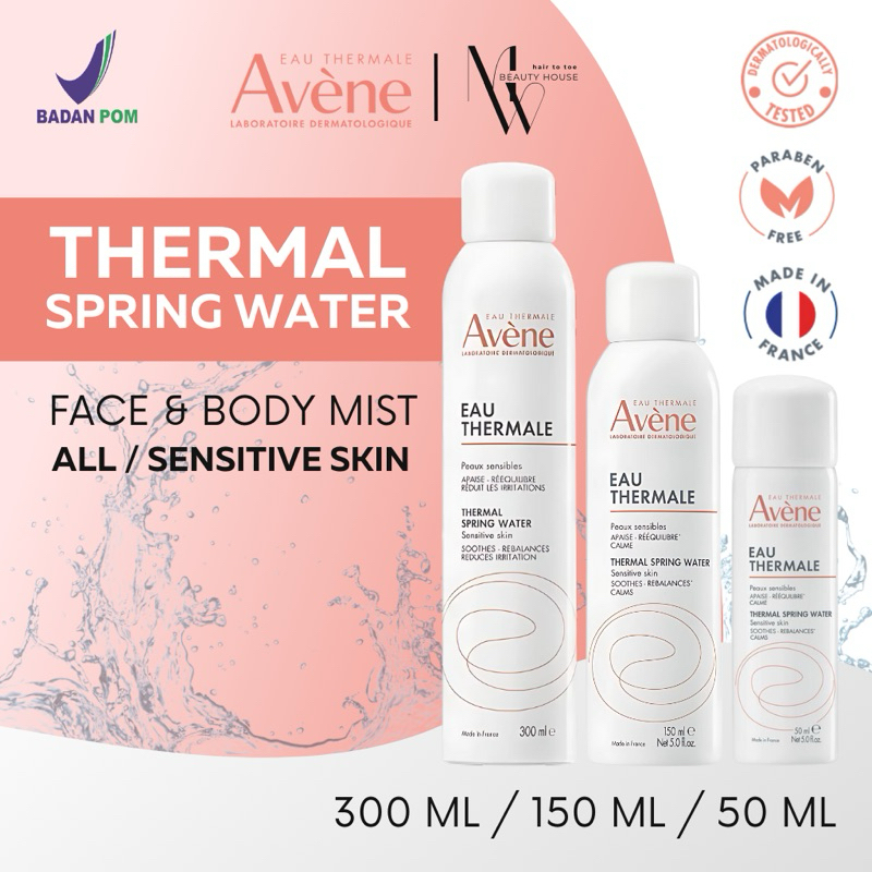 [MW] Avene Thermal Spring Water / Face Mist Spray Kulit Sensitif 300ml / 150ml / 50ml