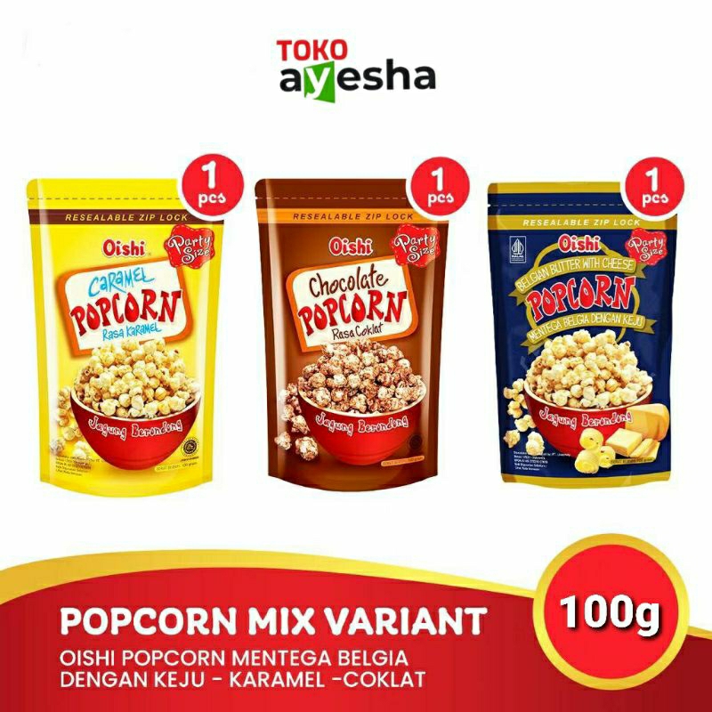 

Oishi Pop Corn 100 gr - 3 Varian Rasa