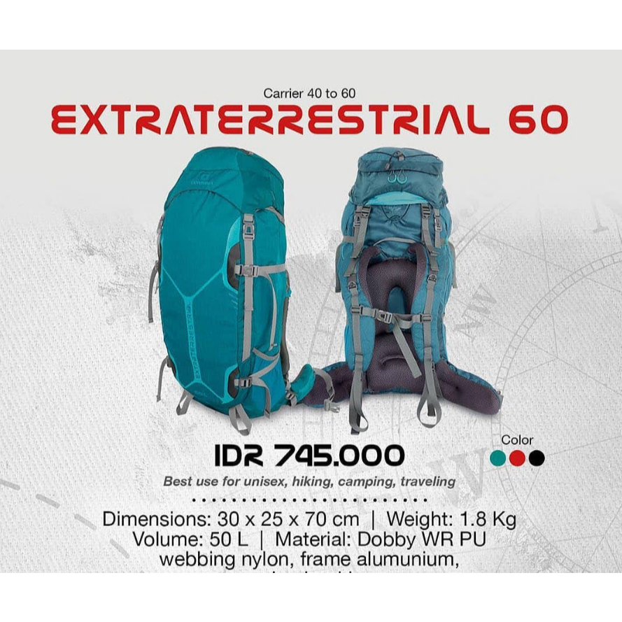 TAS CARRIER CONSINA EXTRATERRESTRIAL 60 LITER
