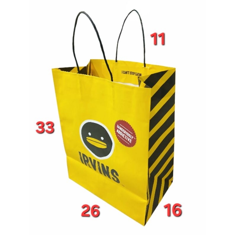 

IRVINS SALTED EGG PAPER BAG / SHOPPING BAG ORIGINAL BRANDED LUCU UNIK
