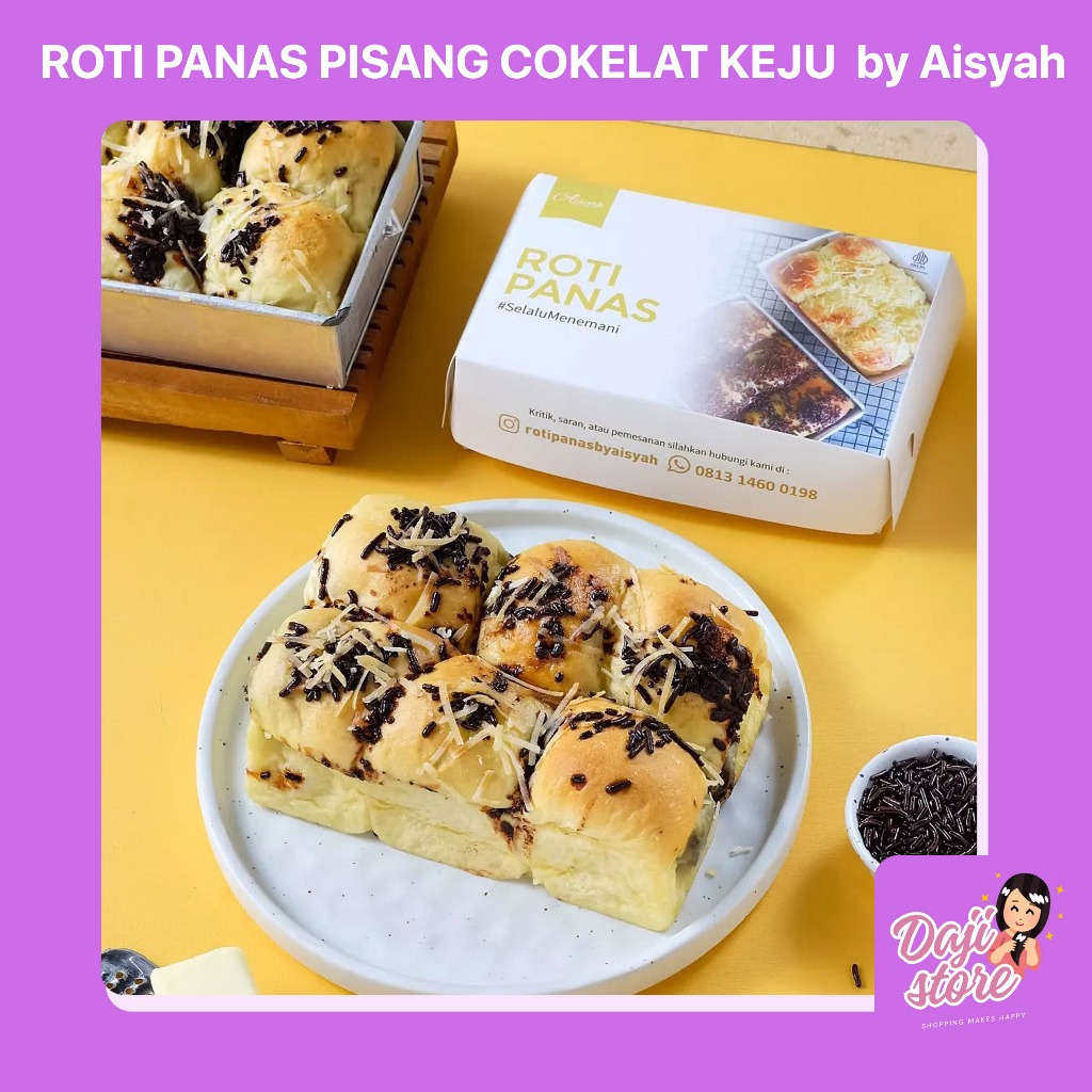 

ROTI PANAS SOBEK ISI PISANG COKELAT COKLAT KEJU HALAL - by Aisyah
