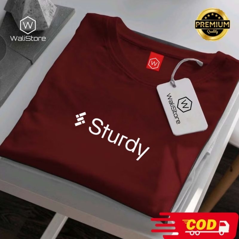 Kaos Distro Cotton Sturdy 20S - Nyaman & Lembut Cewek-Cowok Unisex Original Premium Quality Terbaru