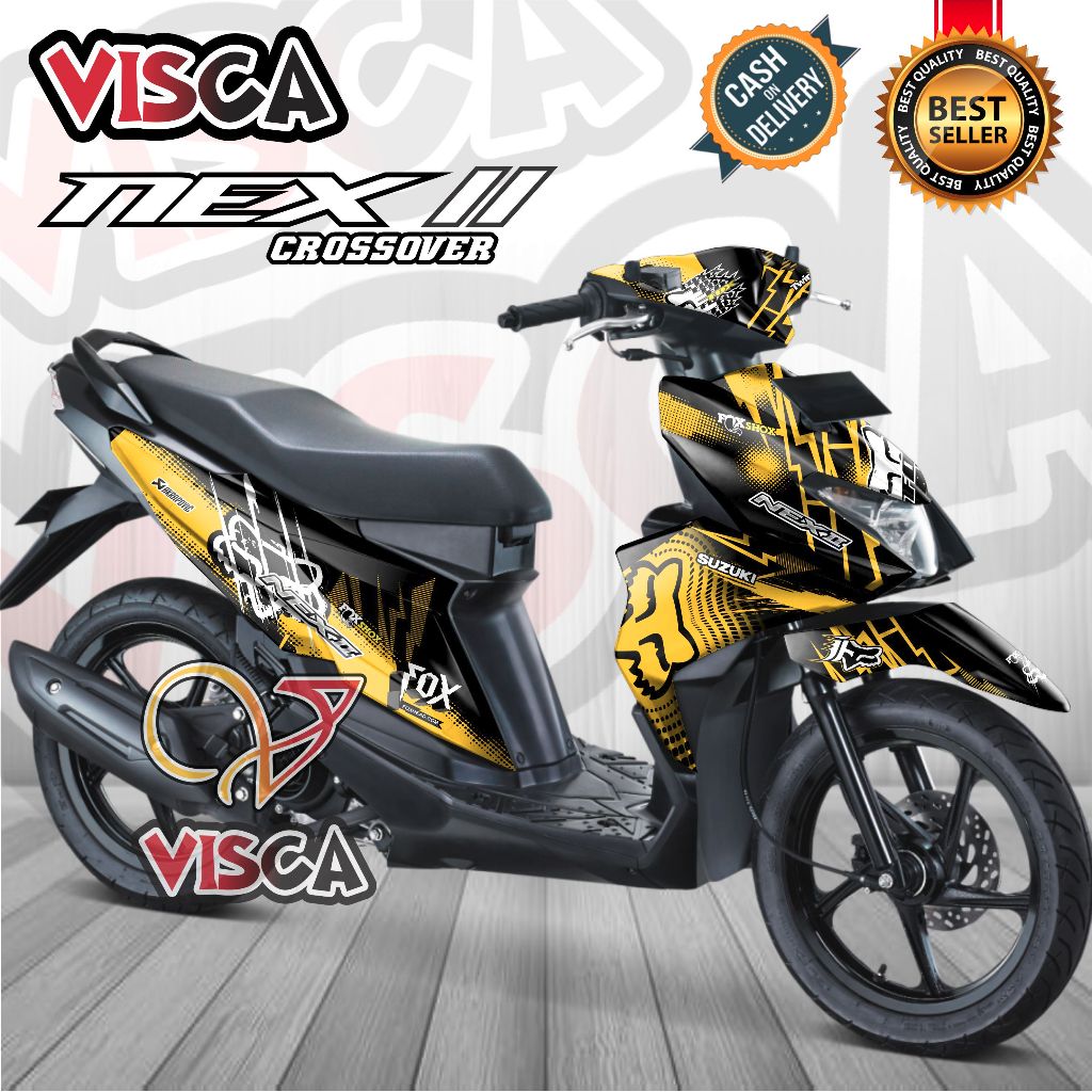 Decal Suzuki Nex 2 Full Body Stiker Motor Suzuki Nex Crossover Full Body Striping Suzuki Nex 2 Fox