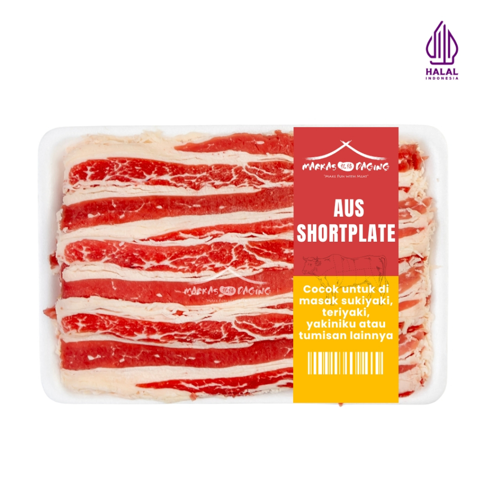 

debo AUS Slice Beef / DAGING SAPI Shortplate 500gr /Yakiniku & Shabu Beef 500gr - markas daging