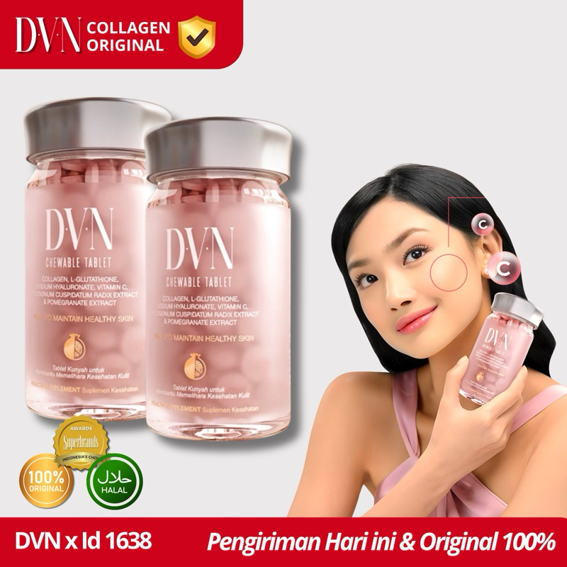 DVN Collagen Original Resmi DVN Kolagen Bpom Halal Memudarkan Flek Collagen Pemutih
