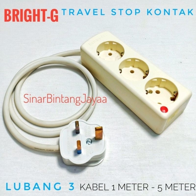 Stop kontak Trevel Arab saudi / Singapor / Malaysia / hongkong steker kaki 3