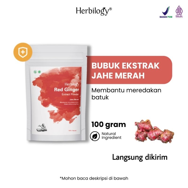 

Red Ginger Powder 100gr Herbilogy Jahe Merah Bubuk Memelihara Daya Tahan Tubuh Badan Imun