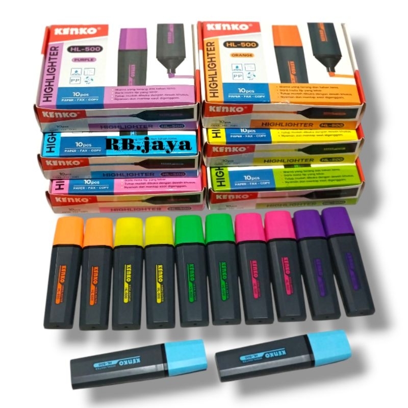 

STABILO HIGHLIGHTER HL-500 1 BOX ISI 10 PCS