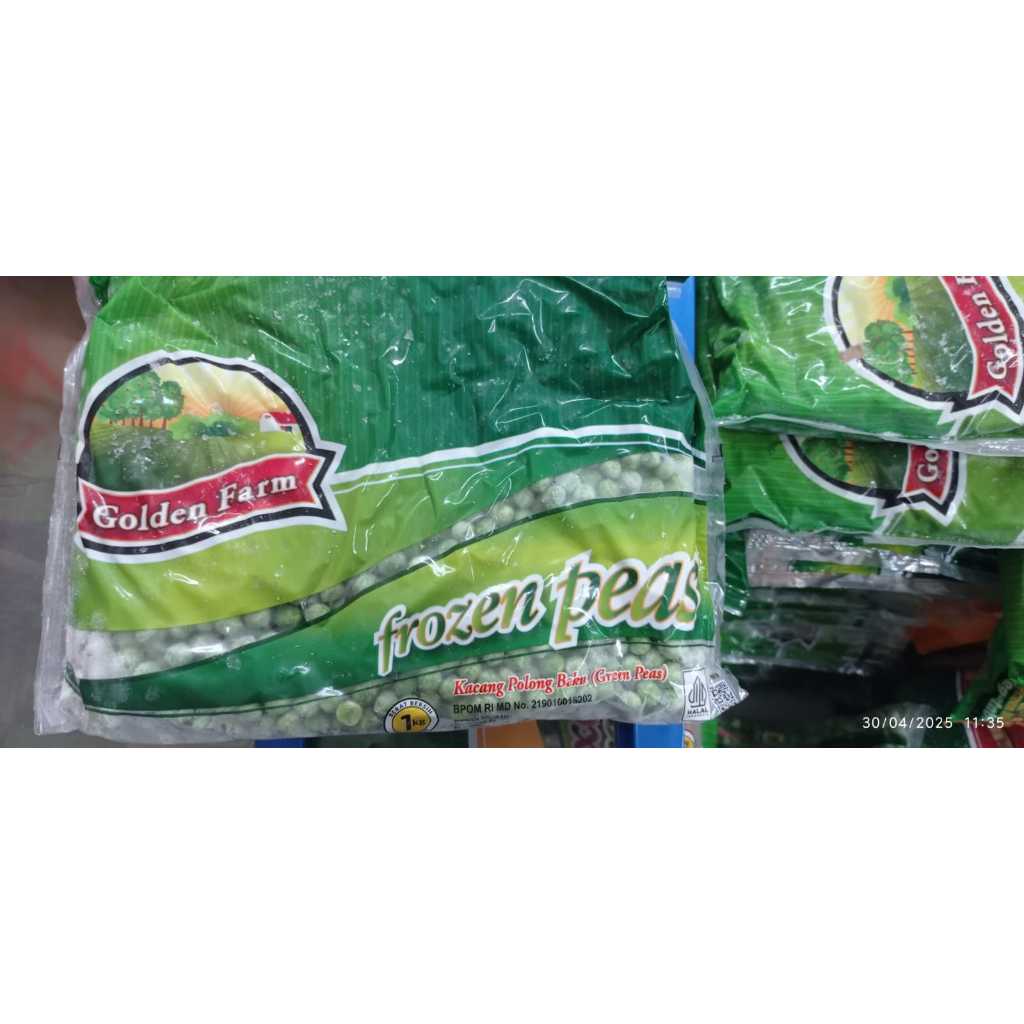 

GOLDEN FARM FROZEN PEAS KEMASAN 1KG - KACANG POLONG BEKU
