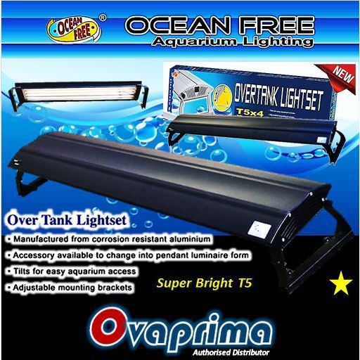 AquaZonic Ocean Free T5 Super Bright 8x39W 180cm Aquarium Lamp