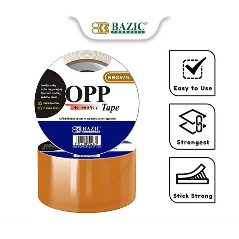 

BAZIC - Lakban Coklat Bening OPP Bazic 2 inch