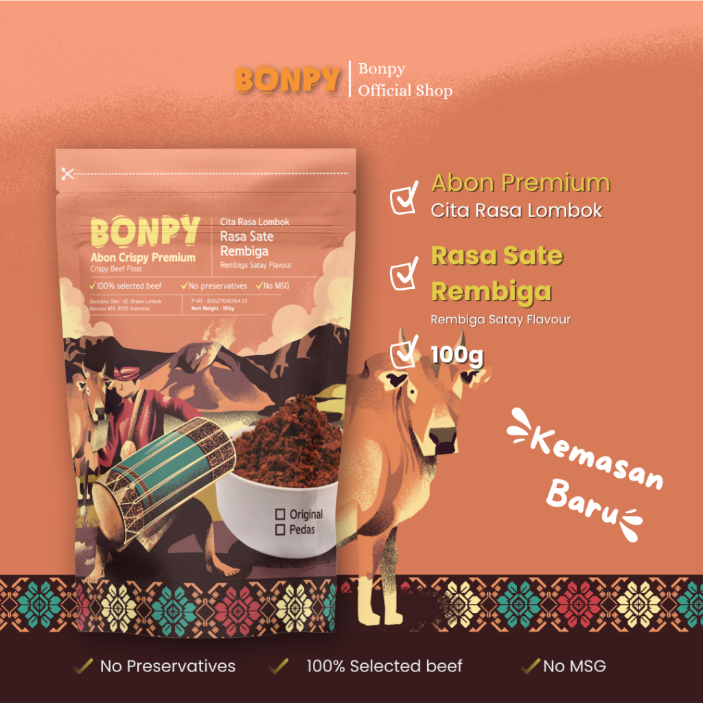 

[NEW] BONPY ABON SAPI CRISPY PREMIUM SATE REMBIGA