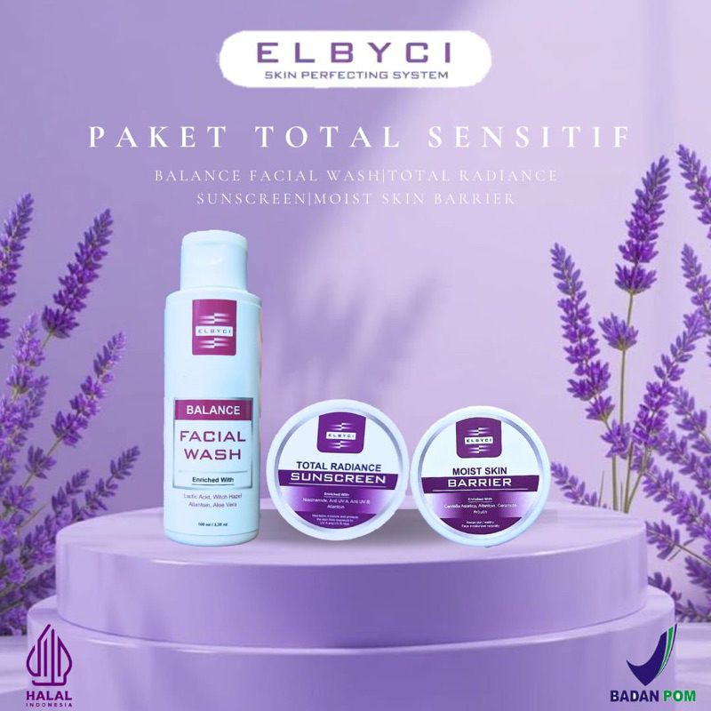 PAKET TOTAL SENSITIF ELBYCI SKINCARE ORIGINAL