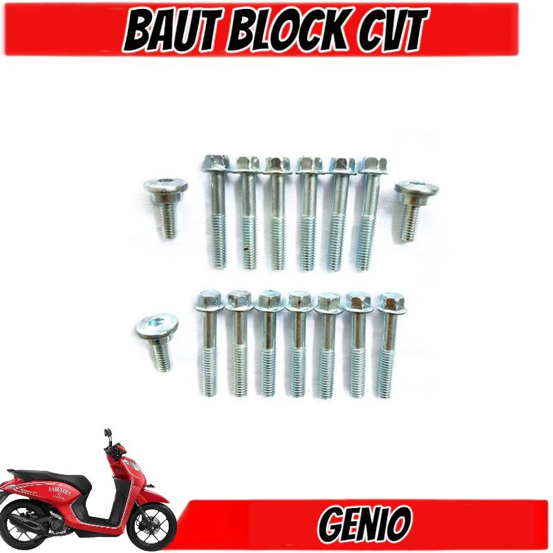 COD Baut CVT Honda Genio Full Set / Baud Cover CVT Honda Genio Full Set