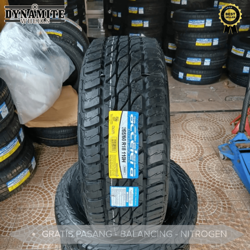 Ban Mobil Murah Surabaya R18 265 60 Accelera Omikron A/T Ban Mobil Pajero,Fortuner Ban Semi Rimba