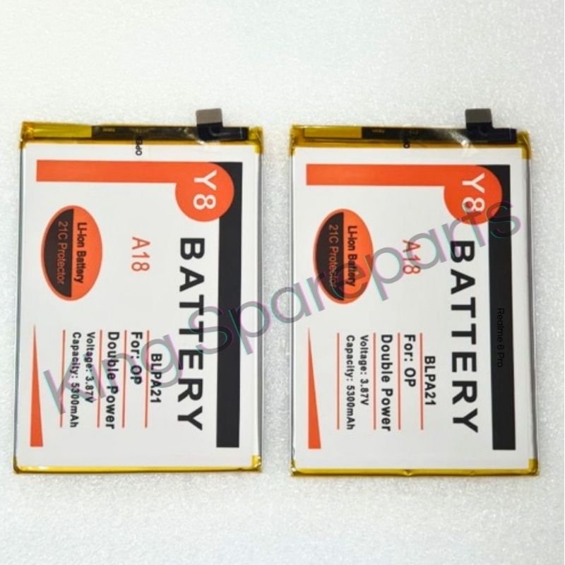 BATERAI BATRE BATTERY OPPO A18 BLPA21 DOUBLE POWER Y8