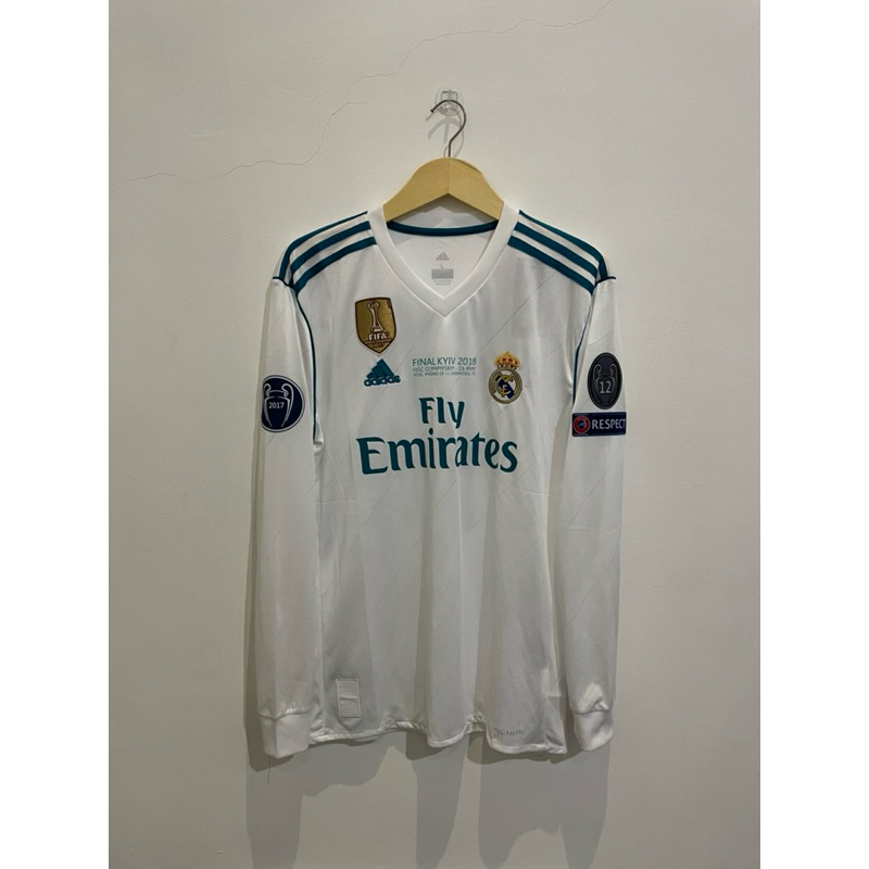Jersey Real Madrid Longsleeve Nns Ronaldo Full Patch UCL 2017-18
