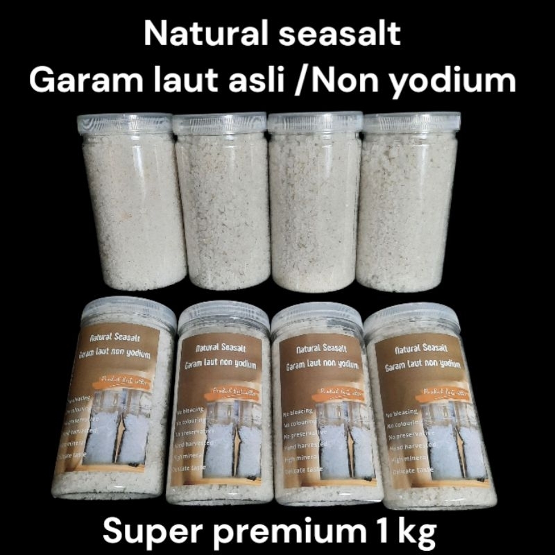 

Natural Pure Sea Salt 1000 Gram / Garam Laut Murni 1000 gram