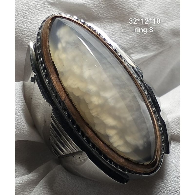 cincin akik pandan kapas