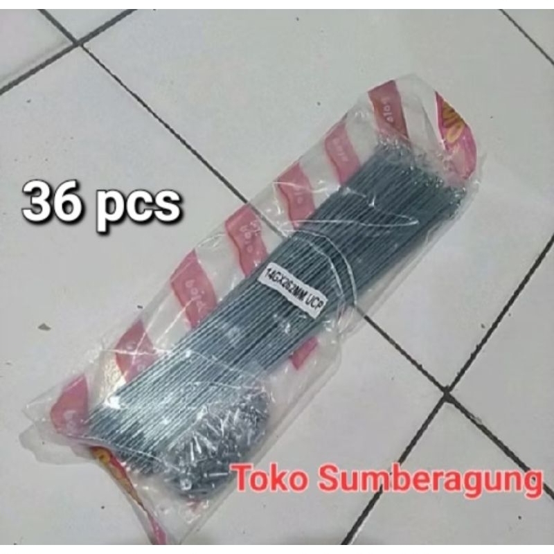 RUJI JARI2 SPOKE SEPEDA  MTB/FEDERAL MINI UKURAN 26 (14Gx262)Ruji MTB 26 14Gx262 ruji 262 ruji mtb 2