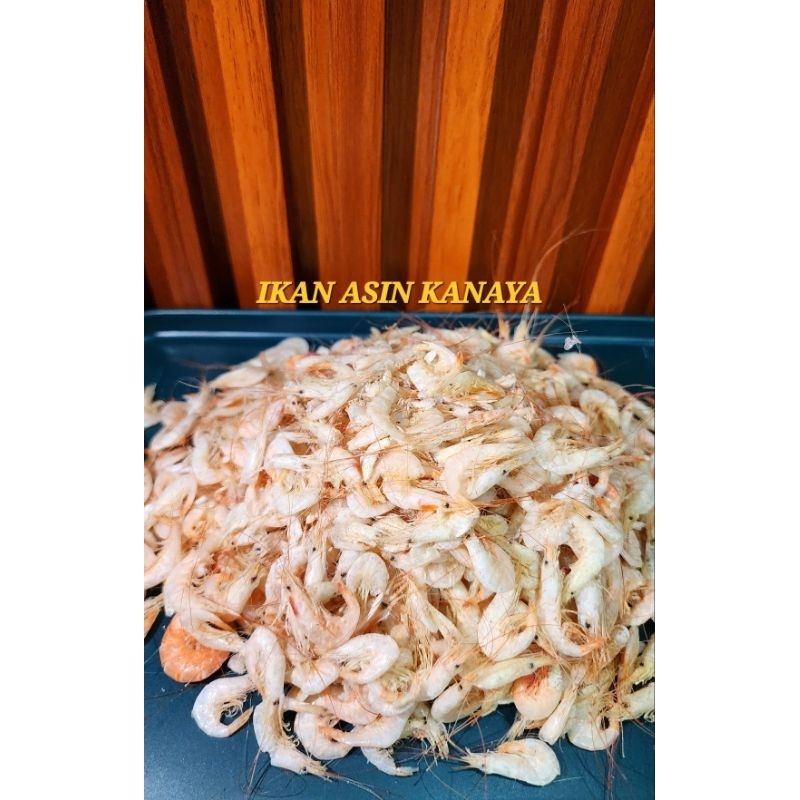 

Ikan Asin Udang Rebus Kering / Udang Asin Super / Ikan Asin Udang 500 gr dan 1 kg.