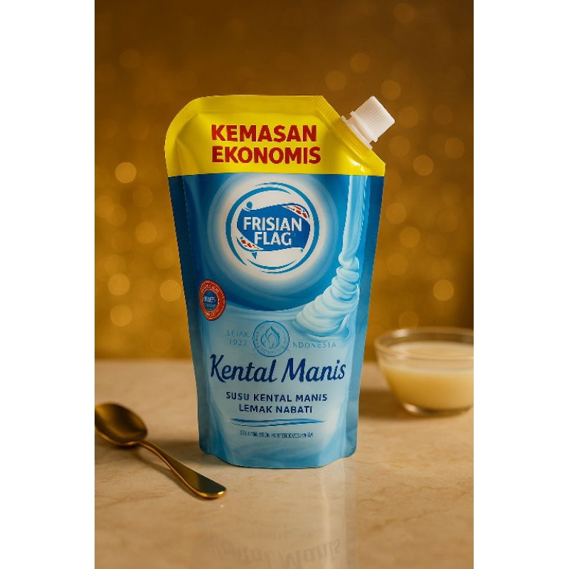 

FRISIAN FLAG SUSU KENTAL MANIS PUTIH POUCH 545GR KEMASAN EKONOMIS
