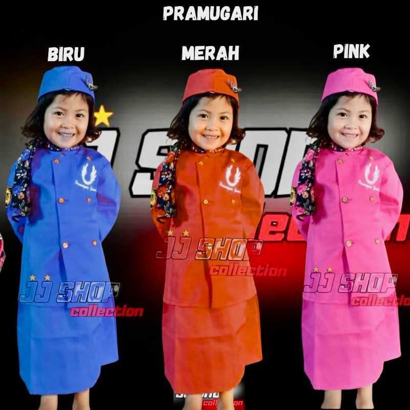 PRAMUGARI ANAK PEREMPUAN BAJU PRAMUGARI KOSTUM PRAMUGARI ANAK