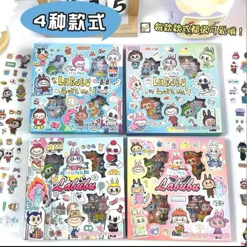 

Stiker labubu isi 100 pcs stiker tempel anak labubu