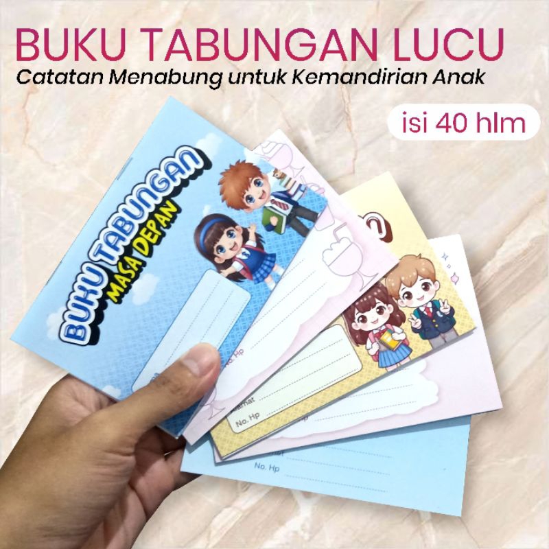 

buku tabungan lucu untuk anak | tk | sd
