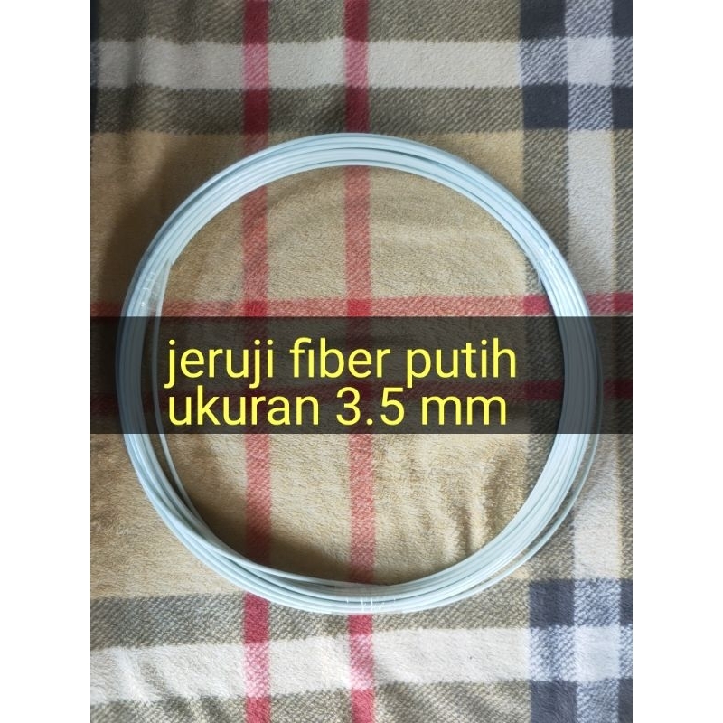 JERUJI FIBER SANGKAR BURUNG LAYANGAN PUTIH SUSU 3.5 MM