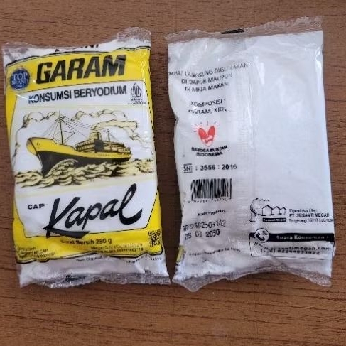 

Garam Cap Kapal Asli 250 gram