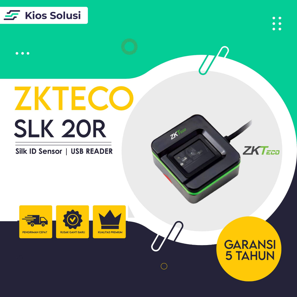 Mesin Pembaca Sidik Jari ZKTECO SLK20R | Reader Sidik Jari | Alat Daftar Sidik Jari | Fingerprint