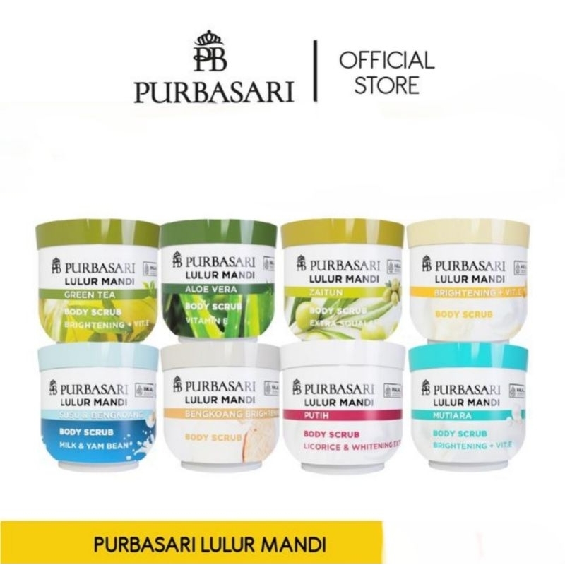 Purbasari Lulur Mandi - 100gr / 200gr - PB1005/PB1006/PB1007/PB1008/PB1009/PB1014/PB1018/PB1019/PB10