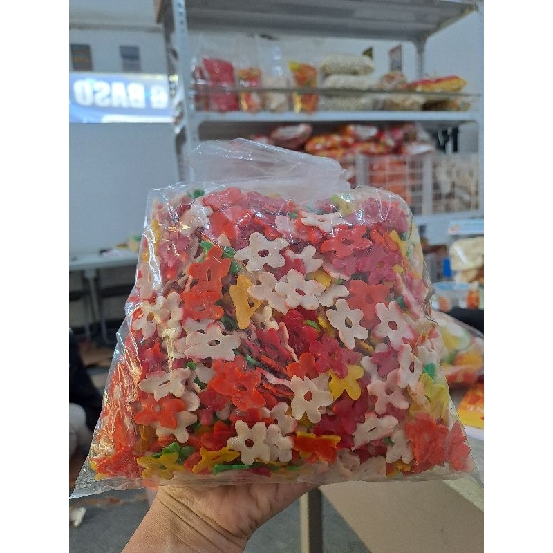 

kerupuk bunga melati 500 gram/topping seblak