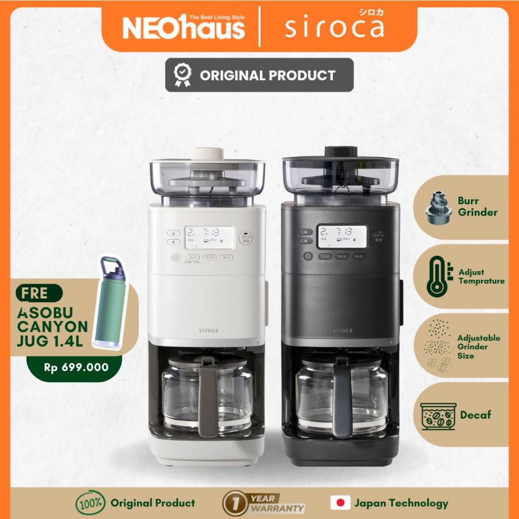 Siroca SC-C251 Cafe Bako Pro - Mesin Kopi Otomatis