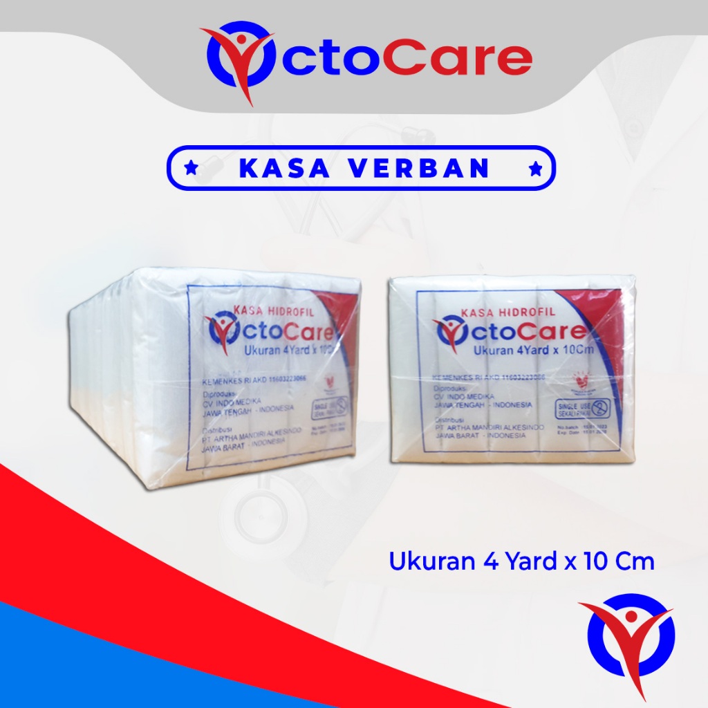 Octocare Kasa Hidrofil 4yard / Kasa Roll / Kasa Gulung Isi @5roll