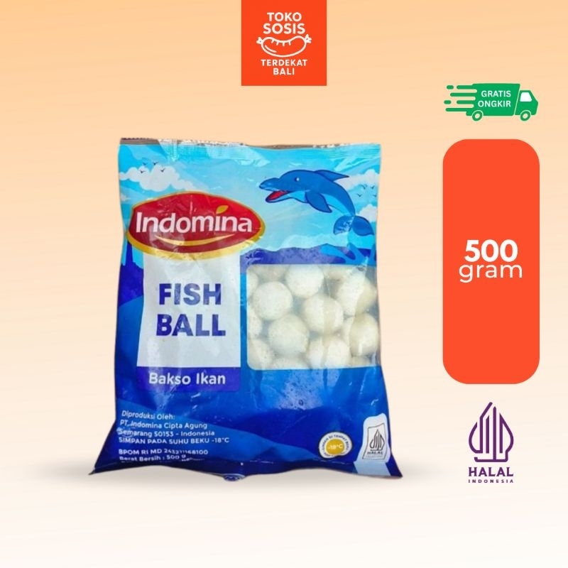

Indomina Fish Ball Baso Bakso Ikan 500 gram | Ikan Olahan