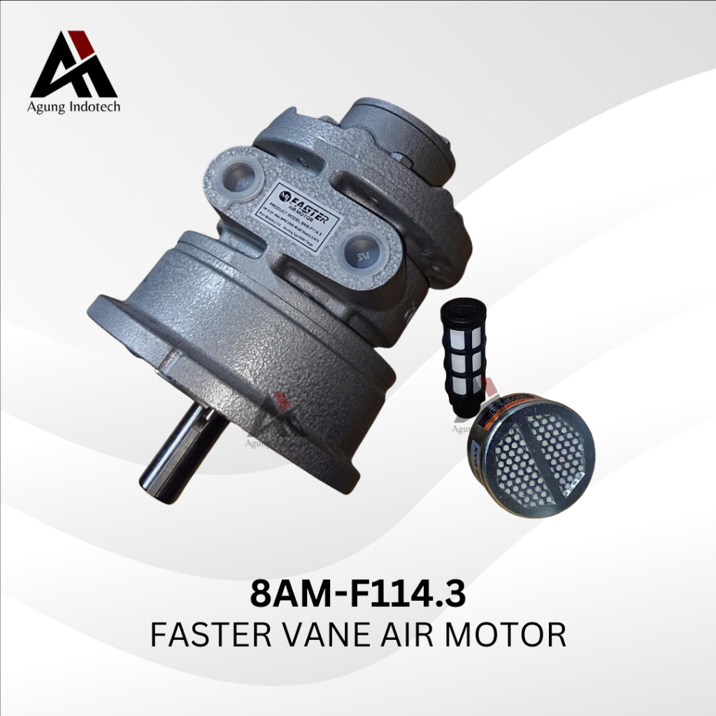 FASTER 8AM-F114.3 5.25 HP NEMA FLANGE VANE AIR MOTOR REPLACEMENT GAST / 8AM F114.3