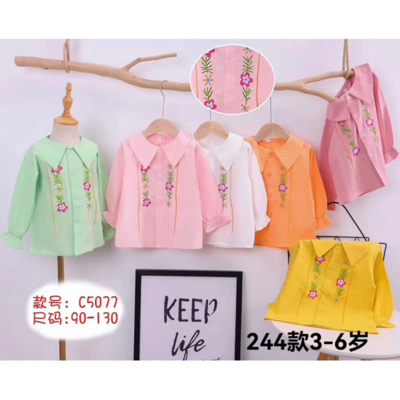 BLOUSE FLOW_ATASAN ANAK IMPORT_ATASAN ANAK CEWEK IMPORT_BLOUSE ANAK CEWEK_KEMEJA ANAK CEWEK