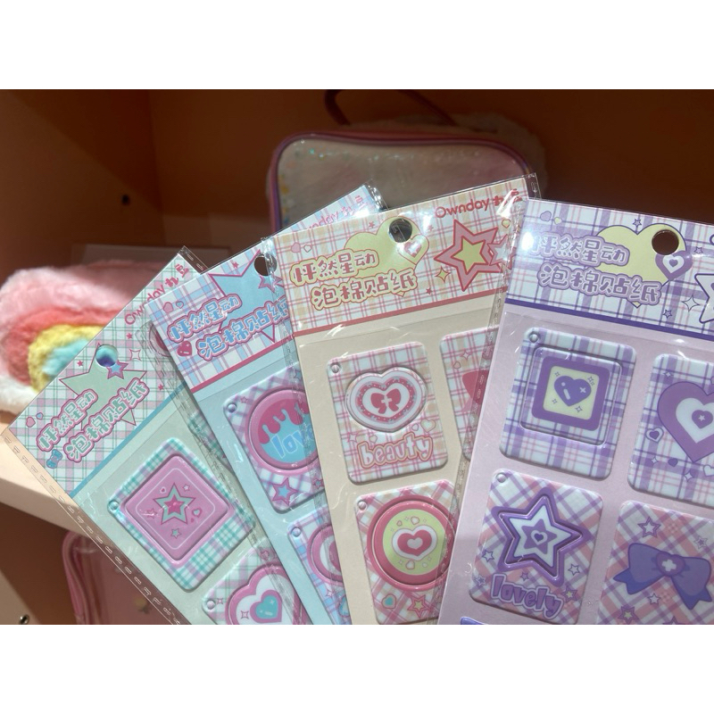 

Pink Ocean diy sticker foto gantungan kunci unik