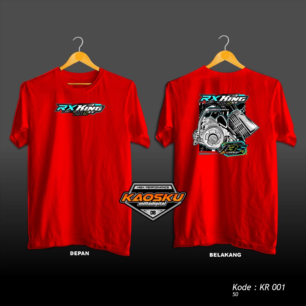 T-shirt RX King 135cc Jet Darat | Koas Racing 2 Tak Lovers