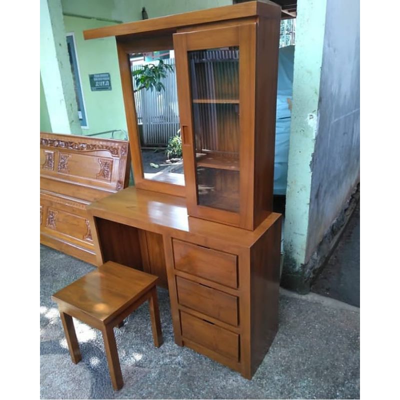 Meja Rias Tolet Kayu jati