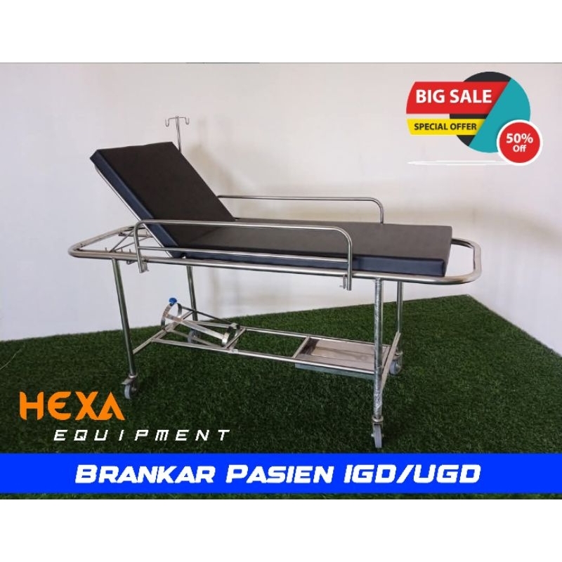Brankar Dorong IGD UGD Bed Pasien Emergency