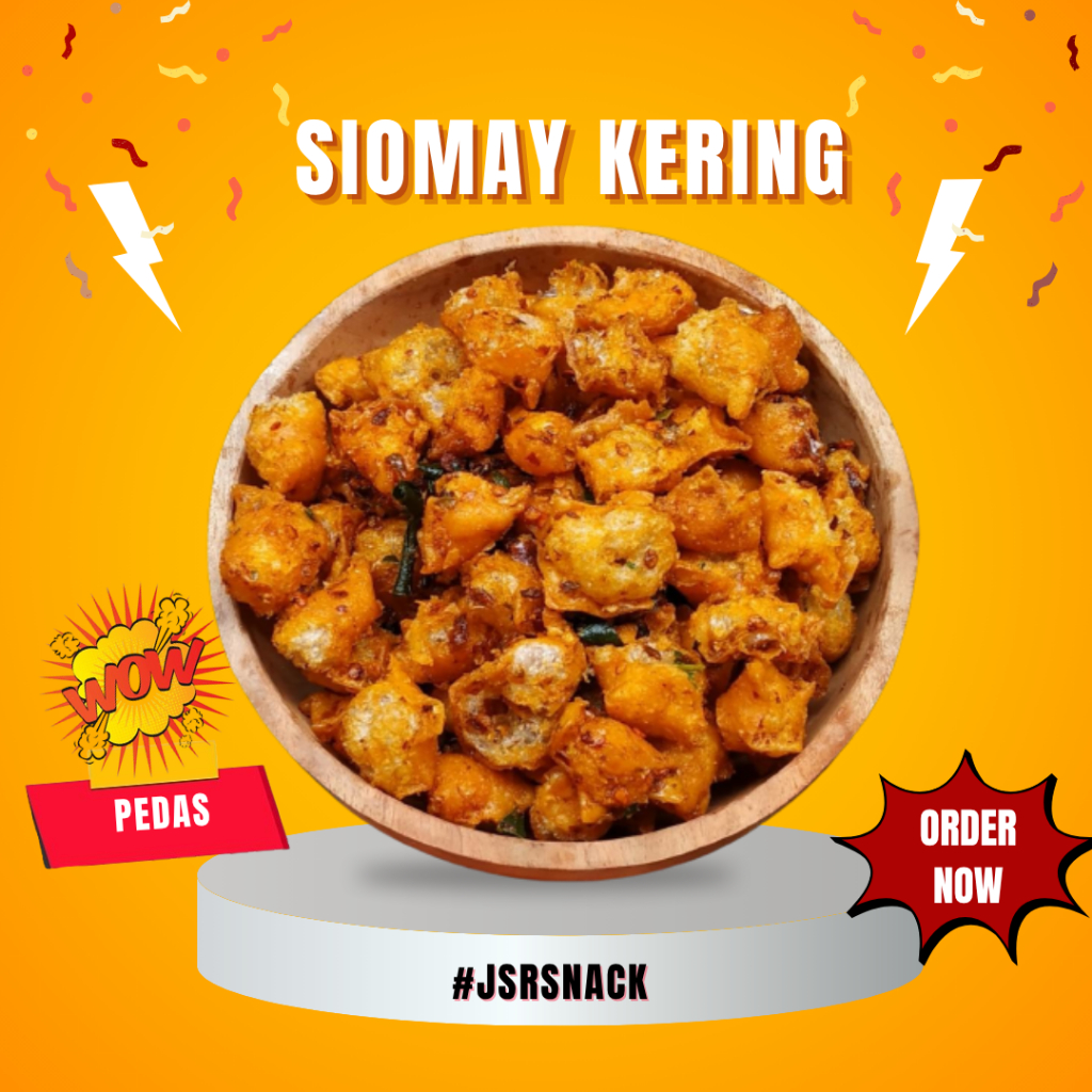 

SIOMAY MINI KERING EXTRA PEDAS DAUN JERUK 250 GRAM JSR SNACK