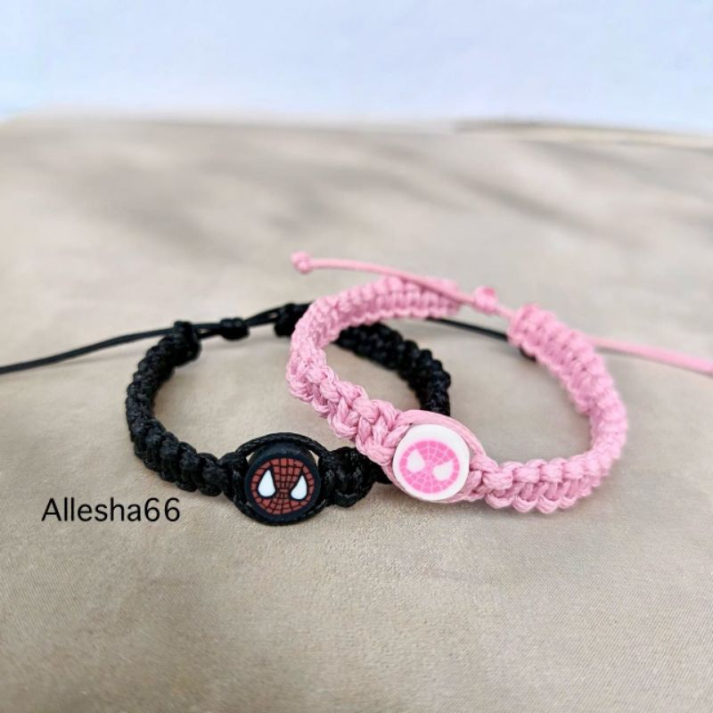 GELANG RAJUT SPIDERMAN GELANG SPIDERMAN GELANG COUPLE SPIDERMAN GELANG KEPANG SPIDERMAN GELANG TALI 